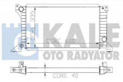 KALE OTO RADYATOR 103100 -  Радиатор, охлаждение двигателя